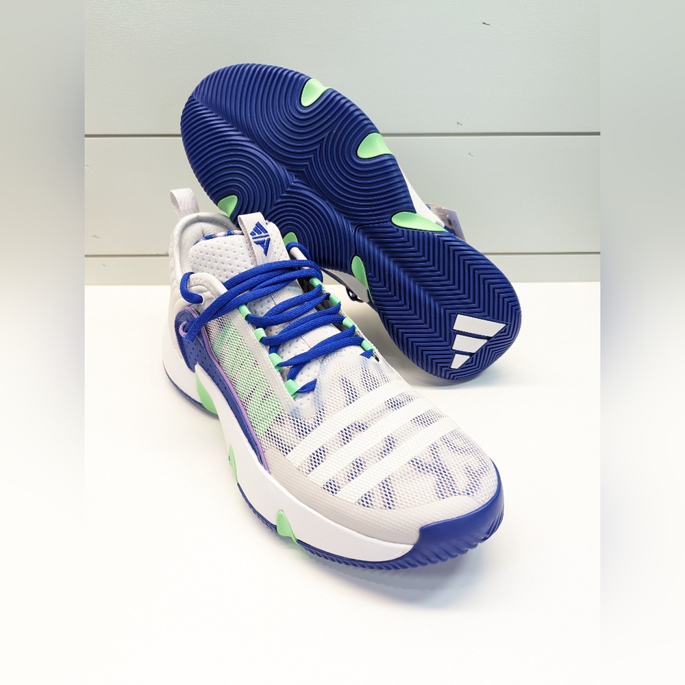 Adidas Trae Unlimited Dash Grey Lucid Blue Basketball Sneakers size Women's 12